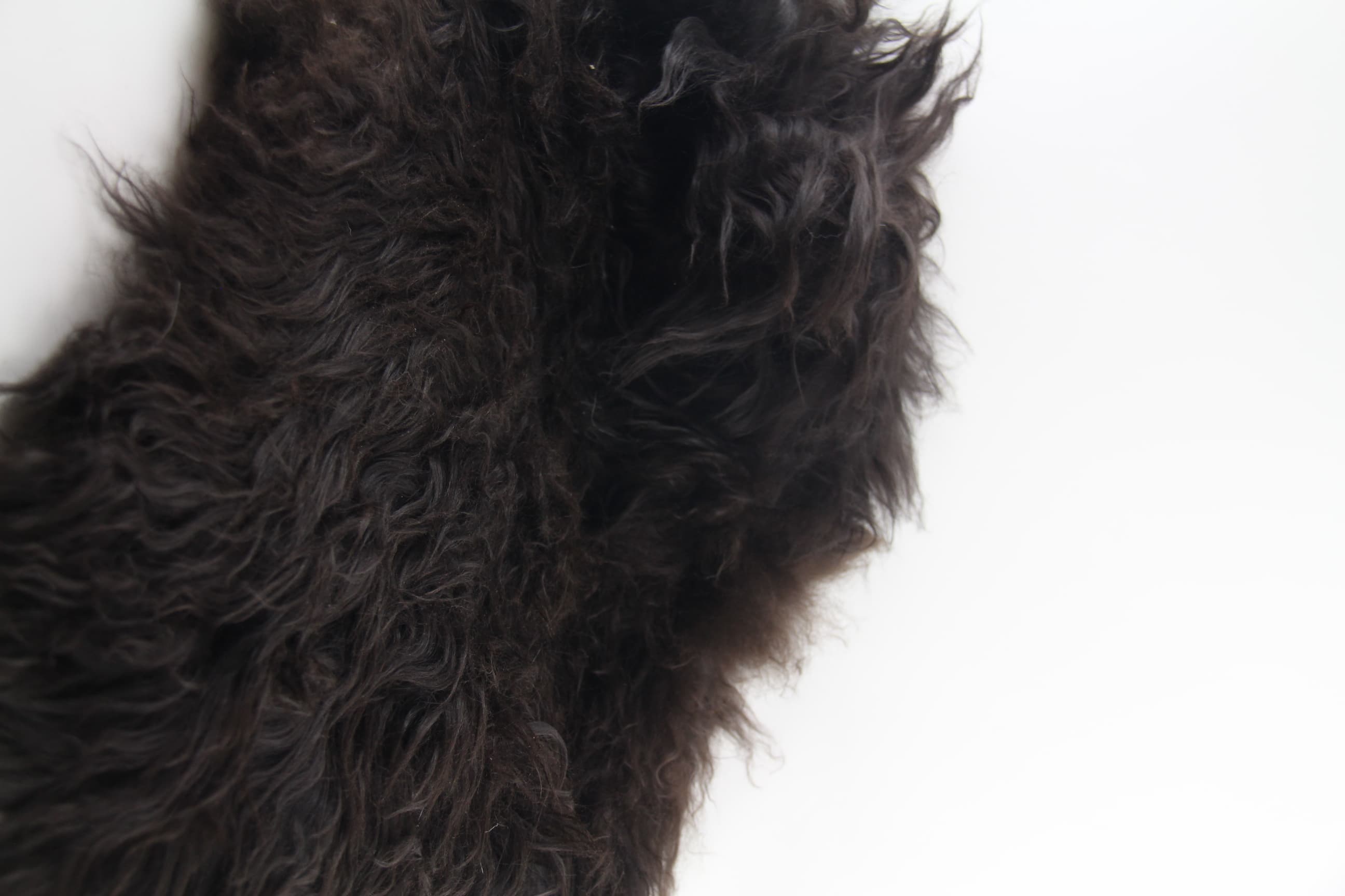 Black Icelandic Fur - Detail View