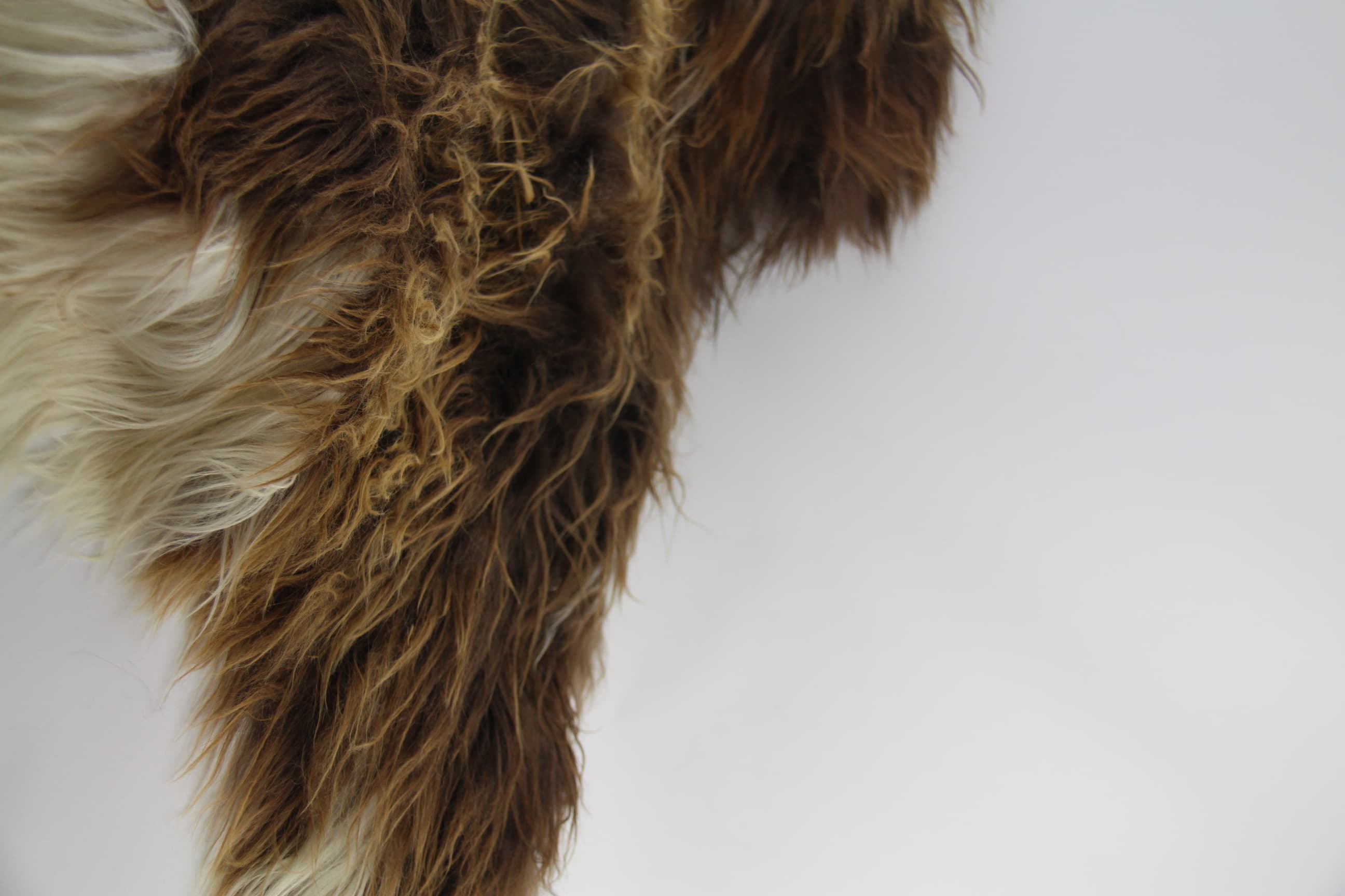 Rusty Brown Icelandic Fur - Side View