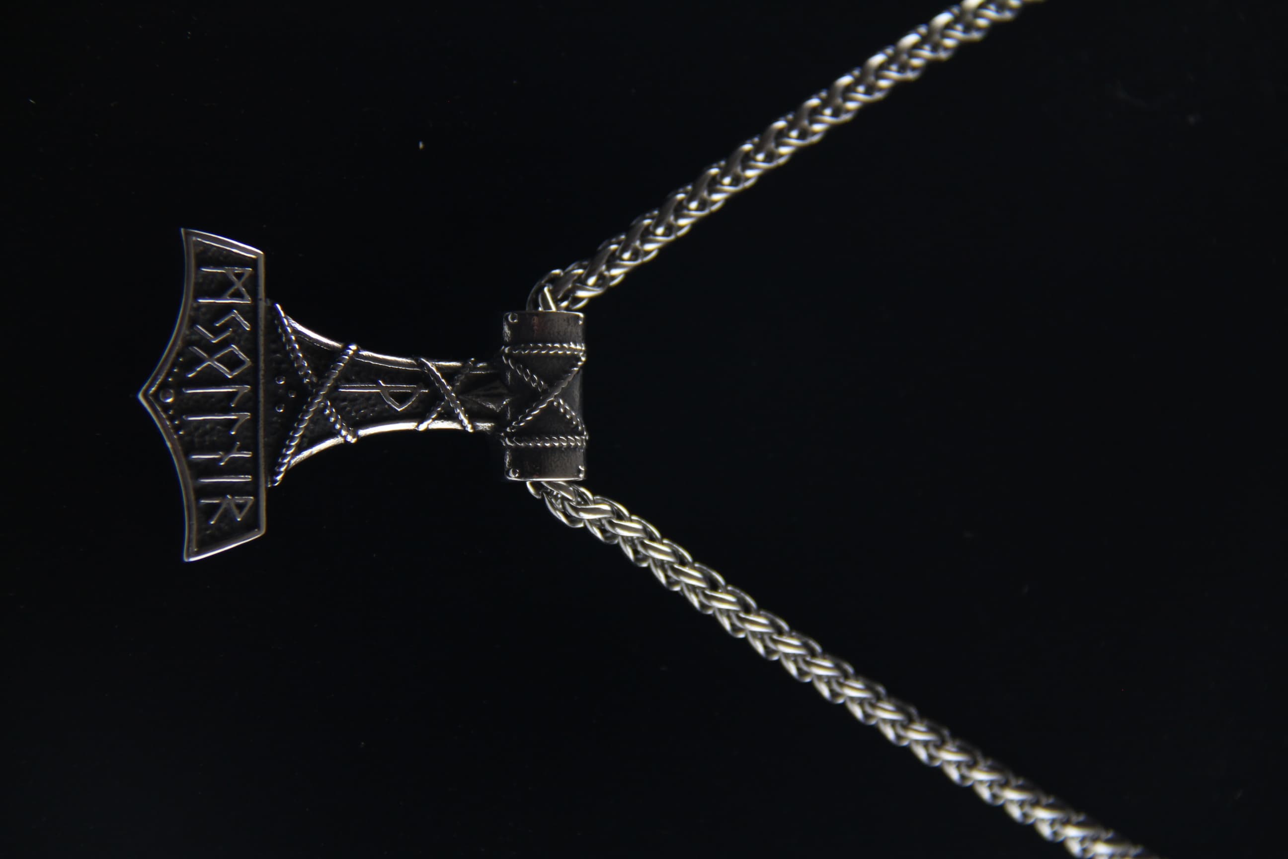 Mjölnir Necklace Worn