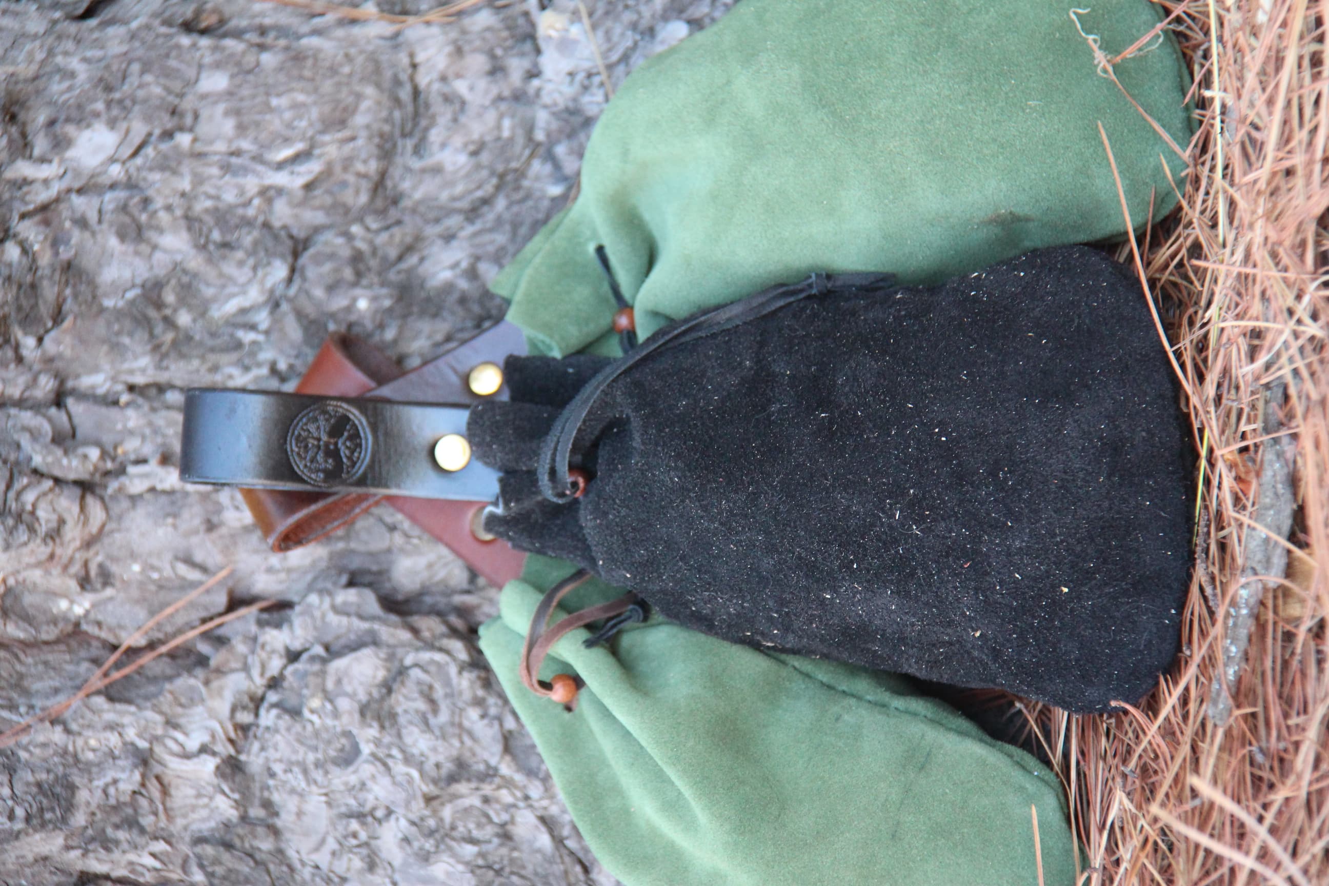 Medieval Belt Pouch - Side View